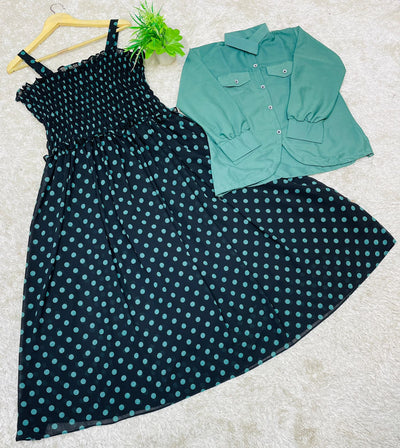 Western Top , Shifon Romper Maxi