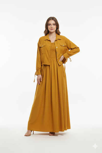 Western Smoking Coat Maxi